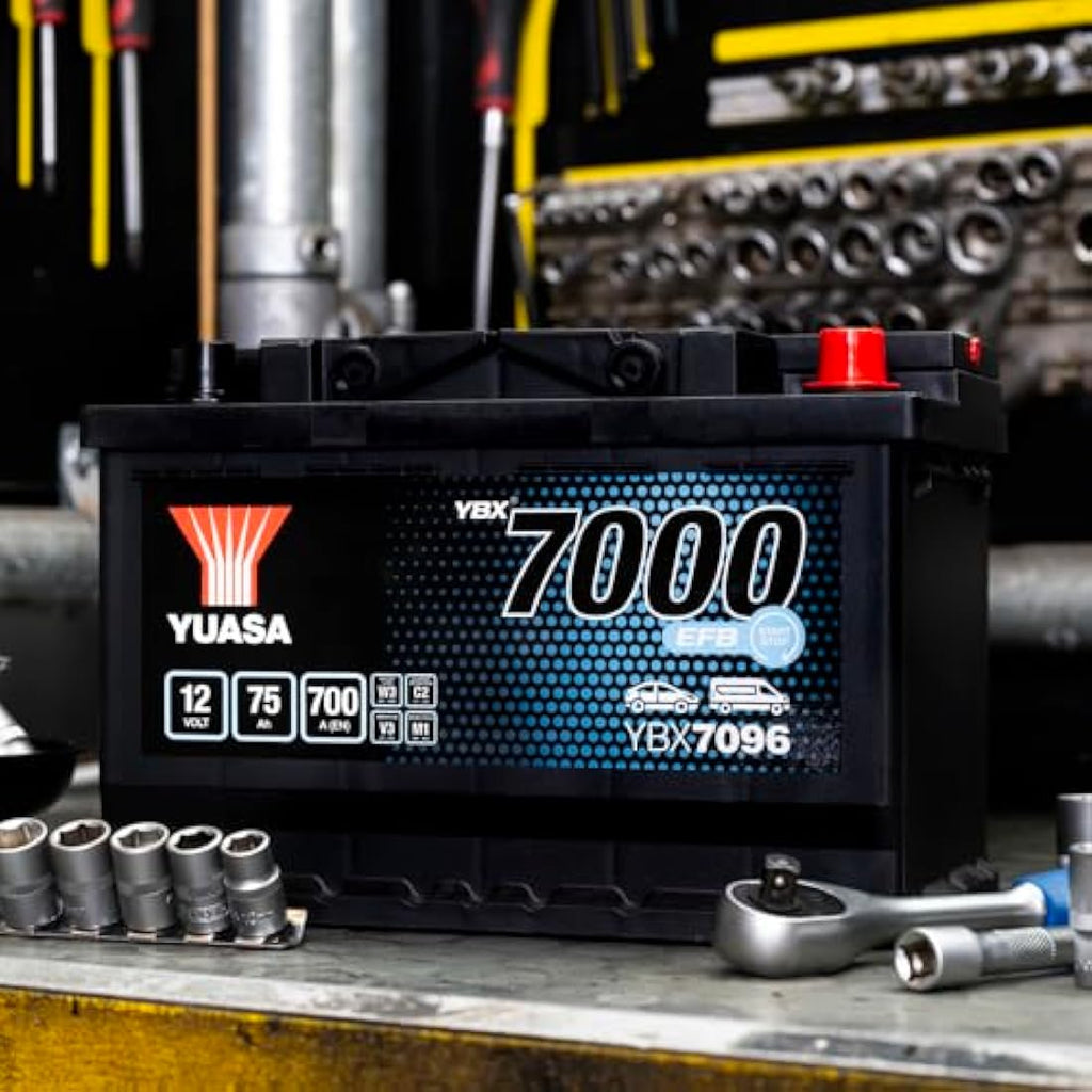 Yuasa YBX7096 12V 75Ah 700CCA EFB Start Stop Car Battery