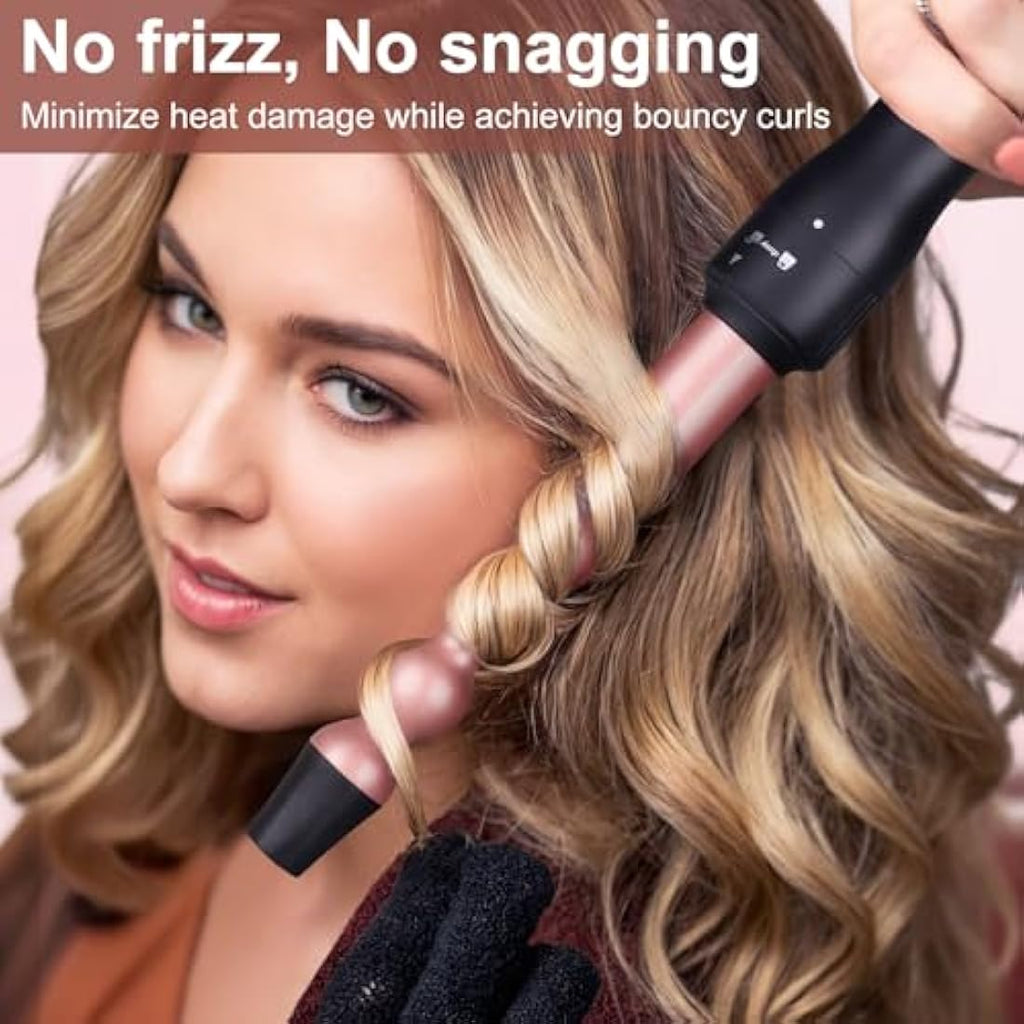 UNOBEY 5-in-1 Curling Wand Set | Ceramic Interchangeable Hair Curler