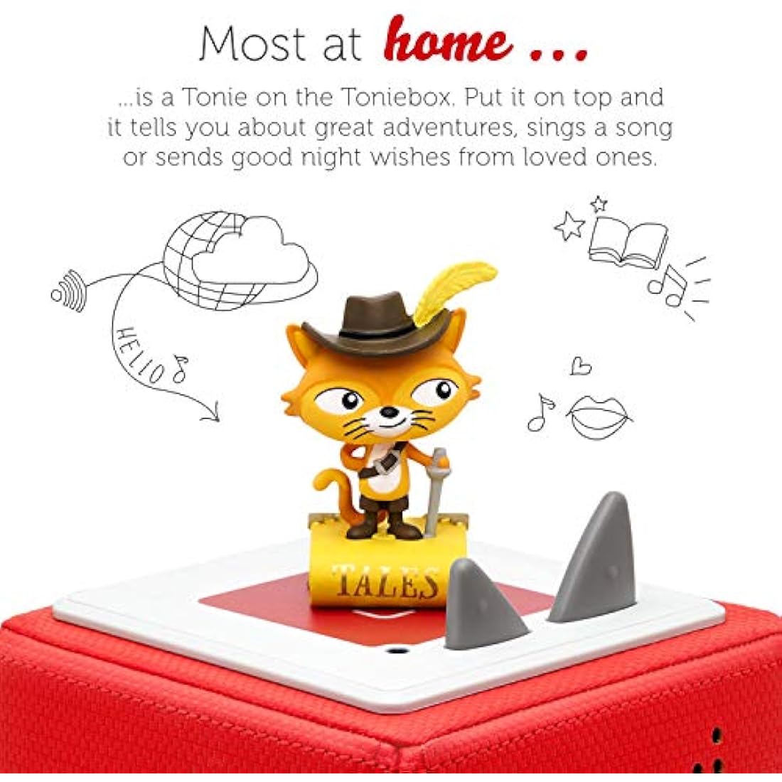 tonies Puss in Boots Audio Character – 5 Fairy Tales for Toniebox