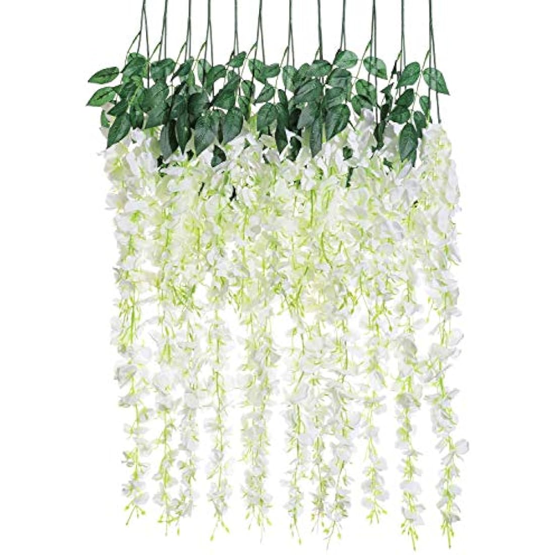 Veryhome 12-Piece Artificial Wisteria Hanging Garland | 3.6ft Silk Vines