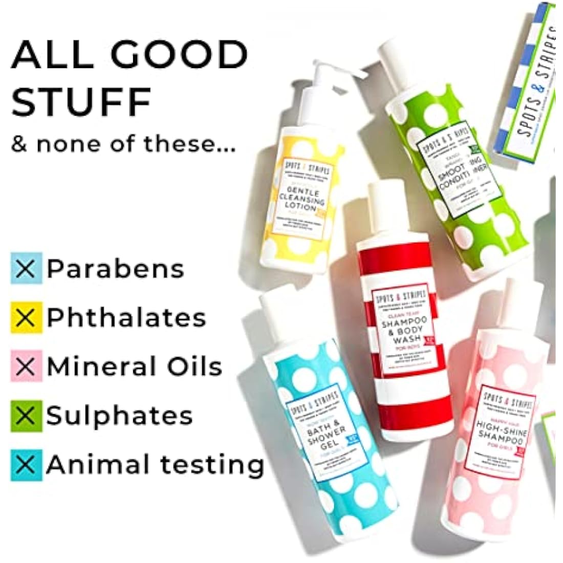 Spots & Stripes Teen Skincare Duo – Natural Cleanser and Hydrating Mist