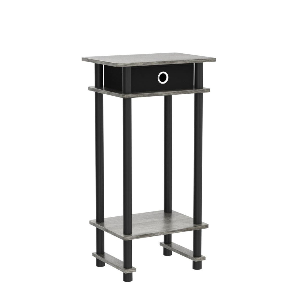 Furinno TURN-N-TUBE Side Table Set of 2, 3-Tier End Table with Storage Bin, Open Shelf Night Stand, Bedside Table, for Living Room, Bedroom - image 4