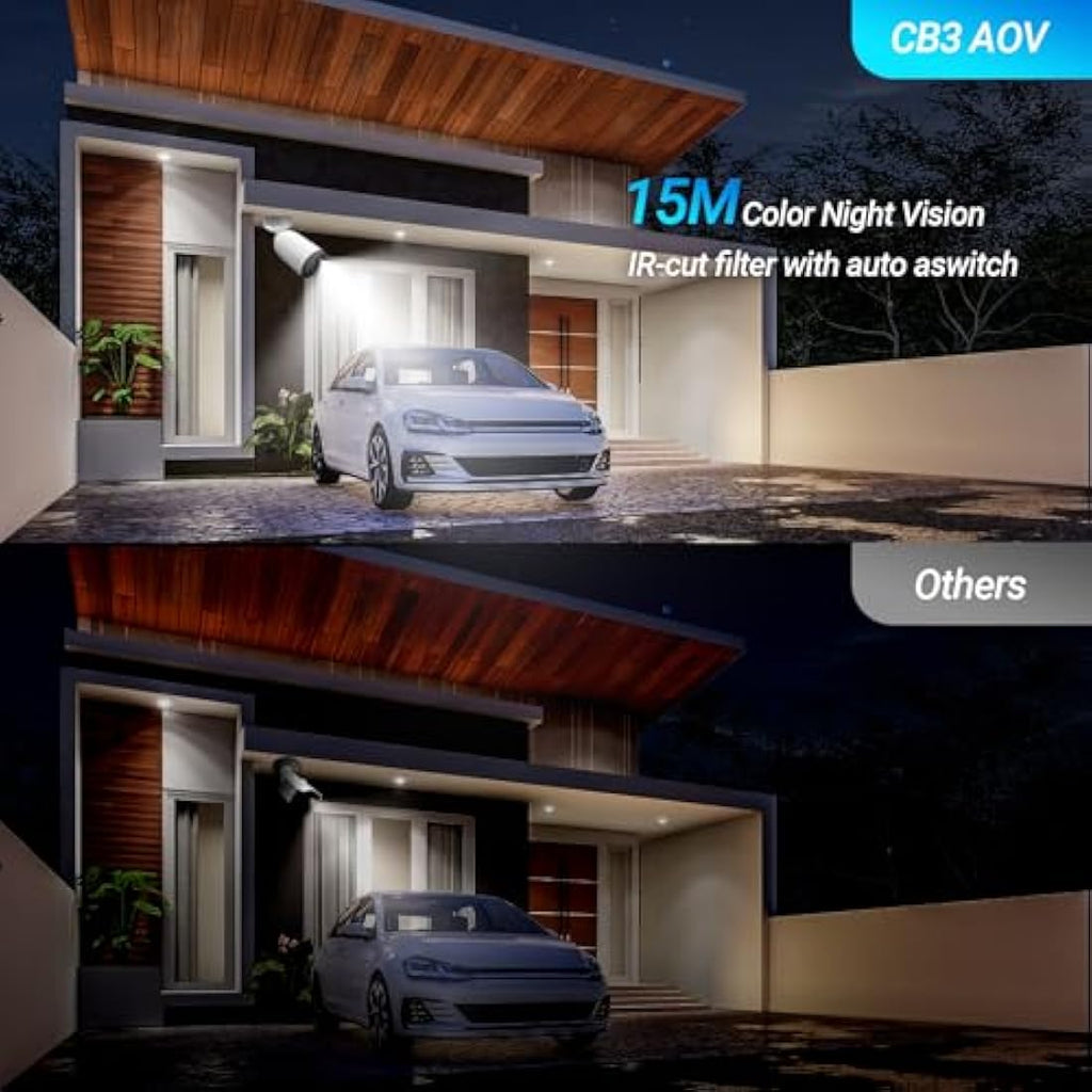 EZVIZ CB3 2K Solar Wireless Security Camera – 24/7 AOV Outdoor CCTV