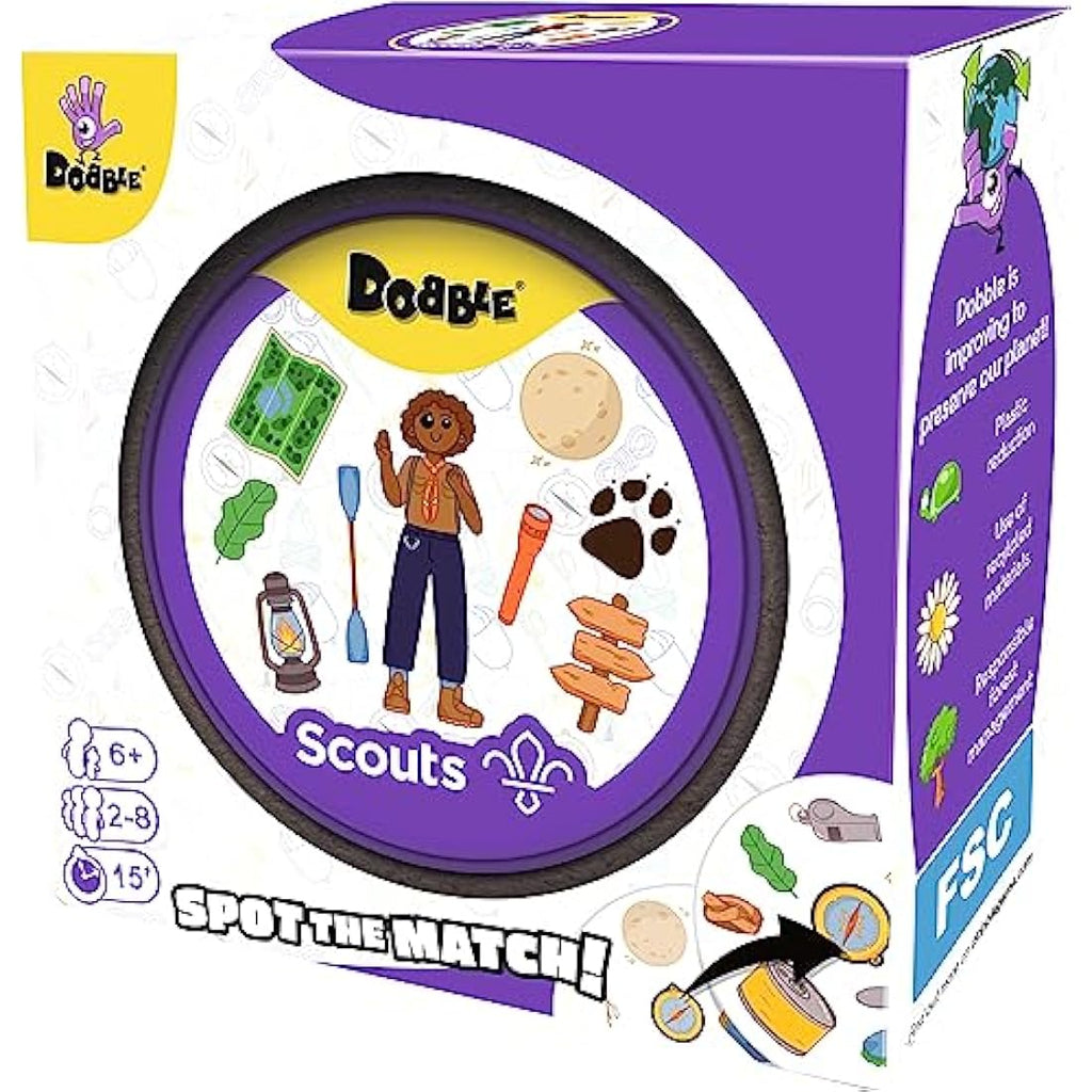 Asmodee Dobble Scouts Card Game – Fast-Paced Family Matching Game