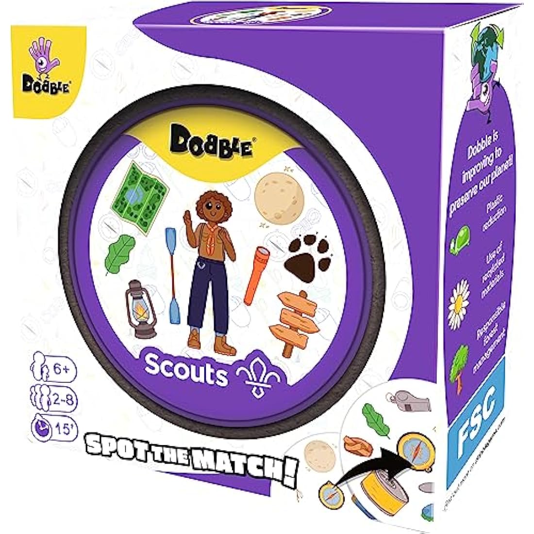 Asmodee Dobble Scouts Card Game – Fast-Paced Family Matching Game