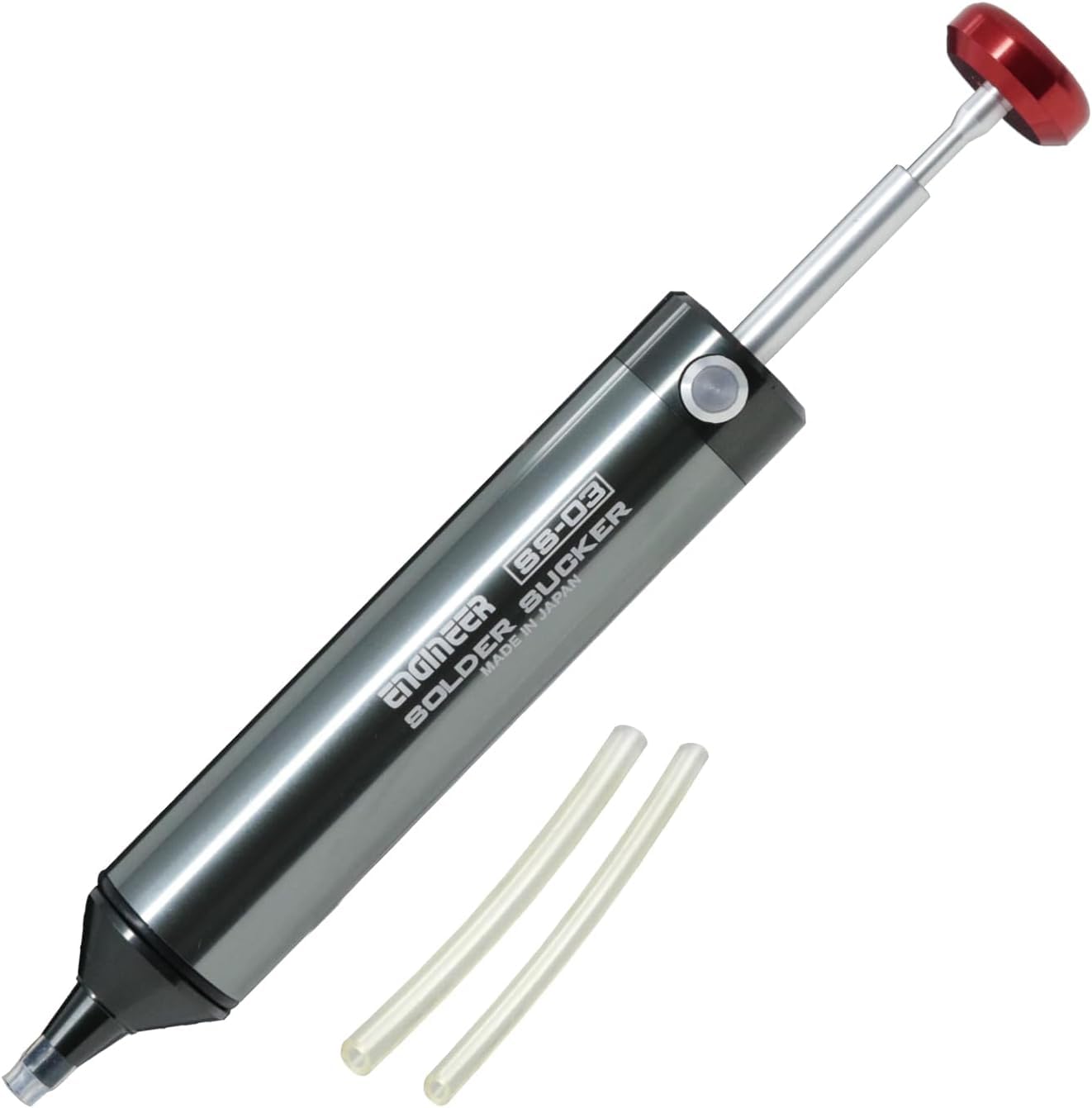 ENGINEER SS-03 Solder Sucker Pump – Desoldering Tool with Silicone Nozzle
