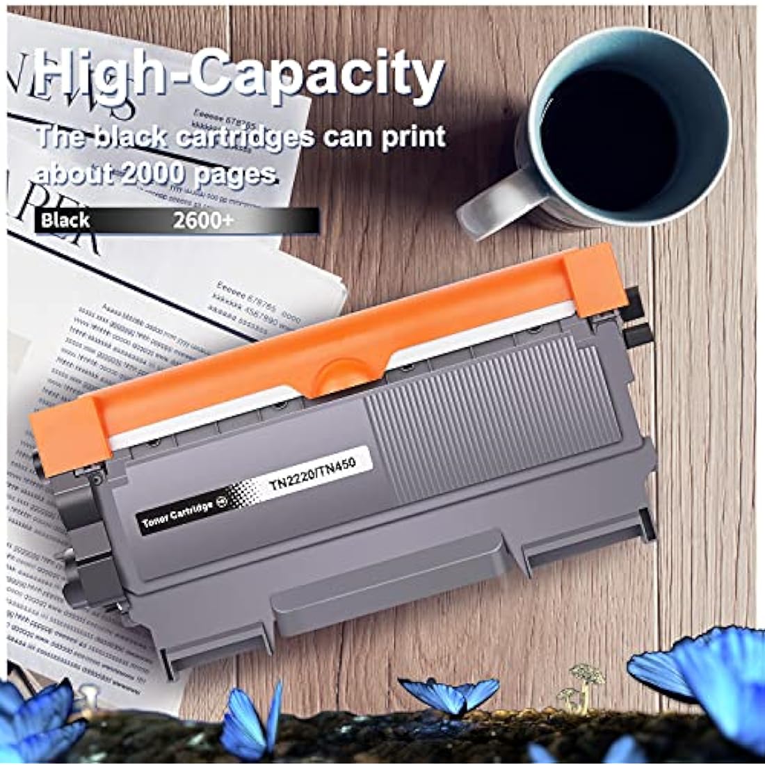 LOSMANN TN2220 Toner & DR2200 Drum Kit for Brother HL-2240 MFC-7360N
