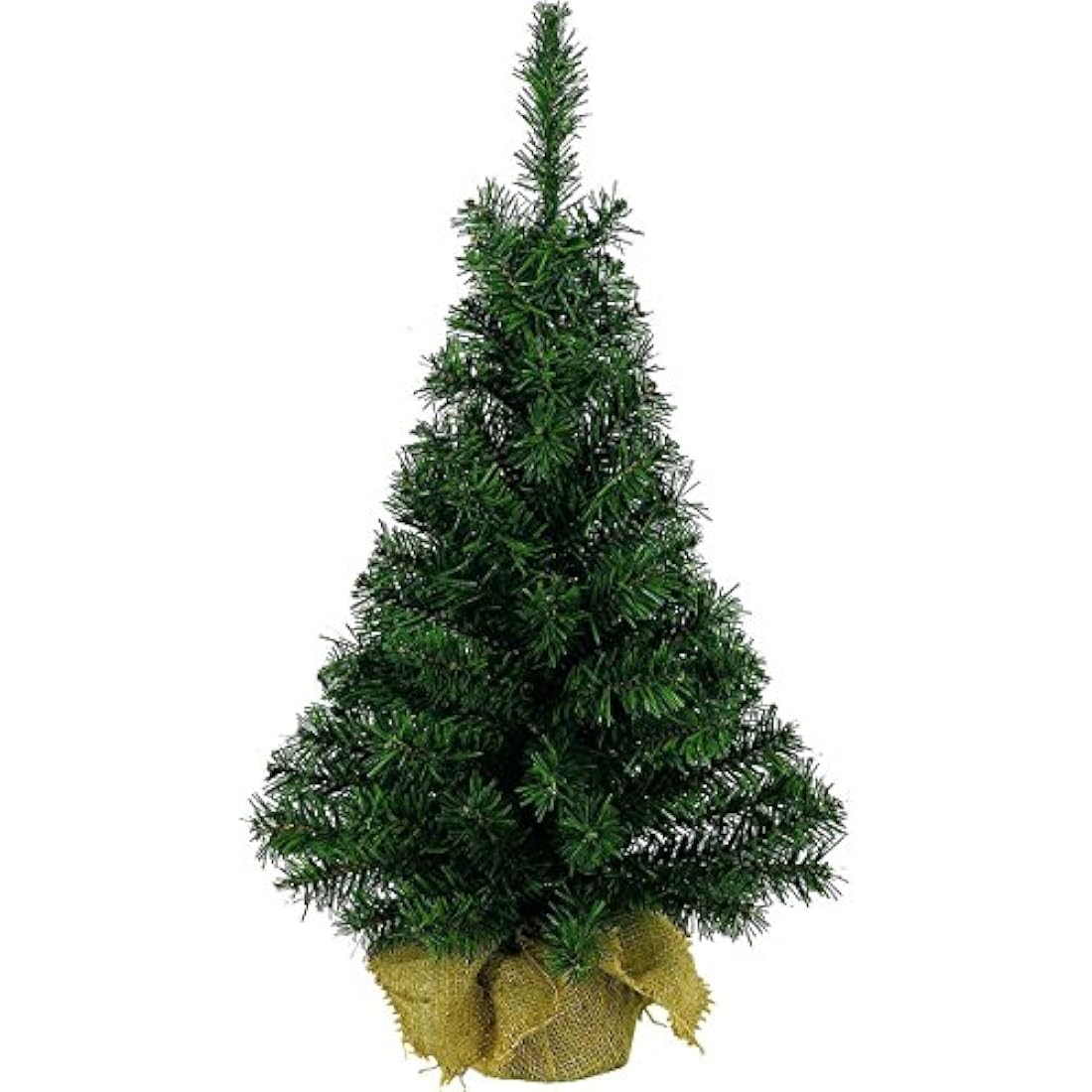 Jolof Store Artificial Green Tree with Jute Bag Base - 75cm (2.5ft)