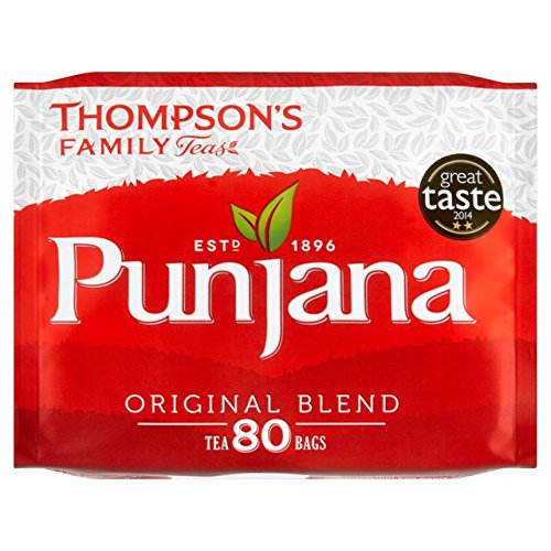 Punjana Black Tea Bags - Premium Breakfast Tea - 80 Bags (Pack of 3)