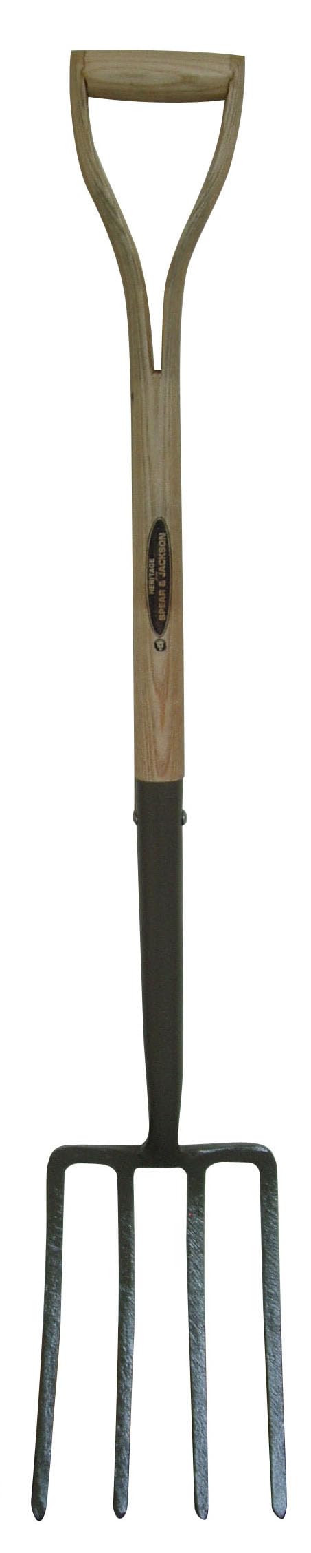 Spear & Jackson Heritage Digging Fork – Forged Carbon Steel & Hardwood