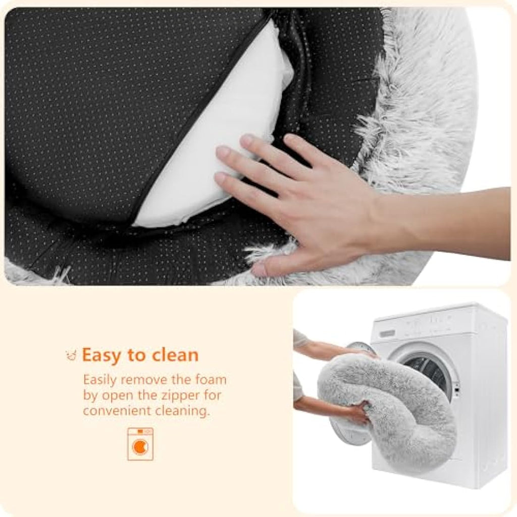 Jolof Store Orthopaedic Dog Bed – Round Washable Plush Sofa, 120cm