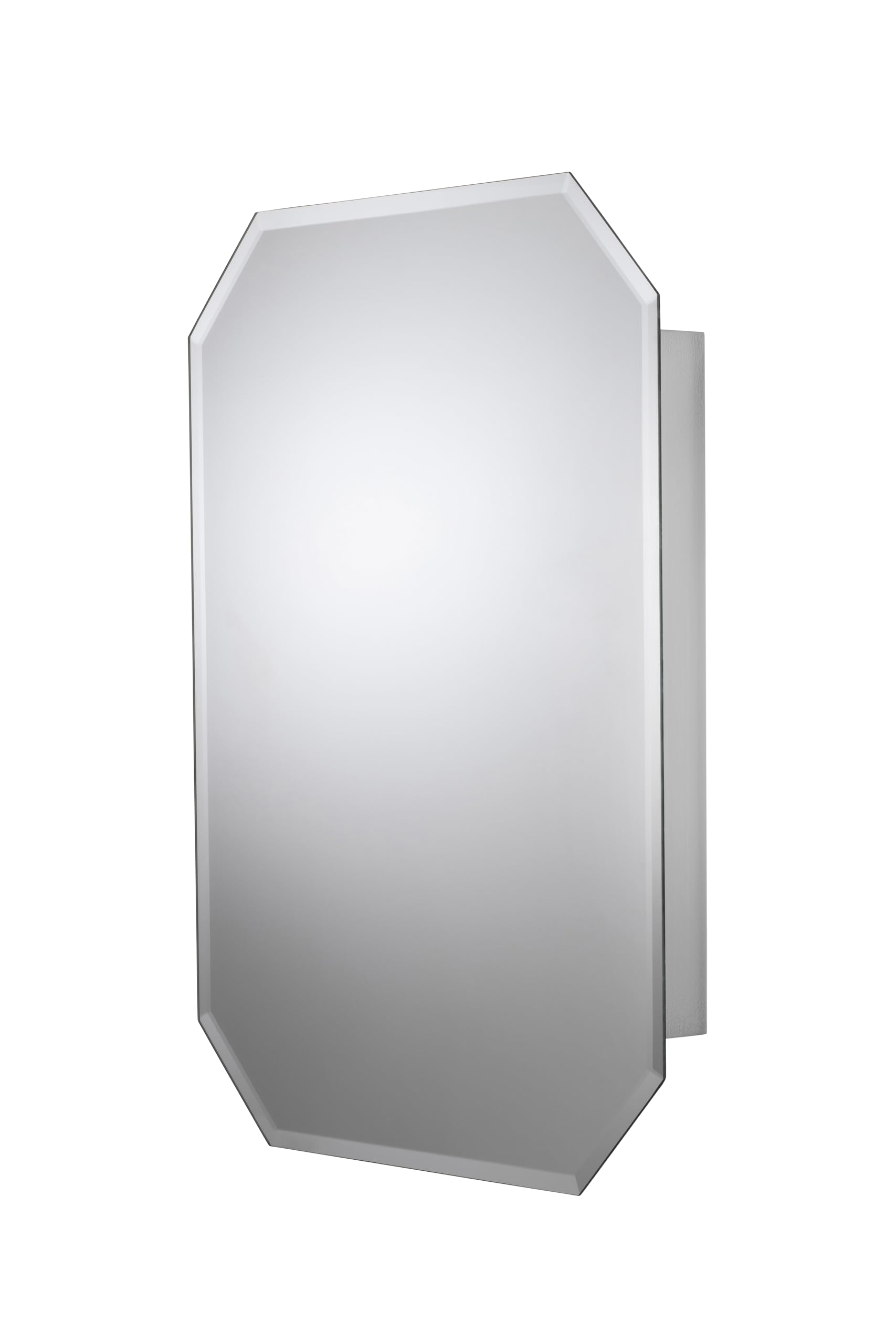 Croydex Lozenge Bevelled Mirror Stainless Steel Bathroom Cabinet