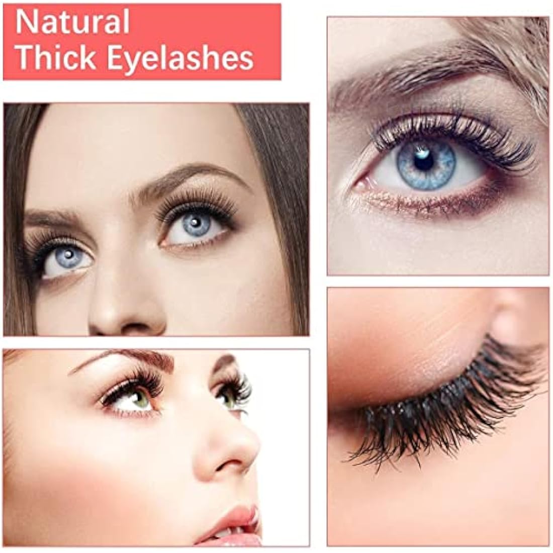 3D Fluffy False Eyelashes – 5 Pairs Reusable Natural Lashes