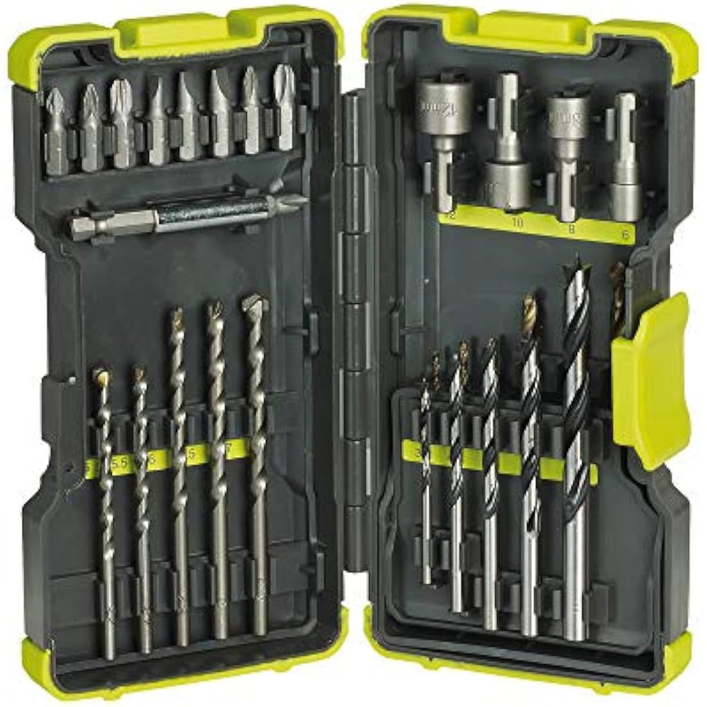 Ryobi 30-Piece Mixed Drilling and Driving Bit Set for Metal & Wood