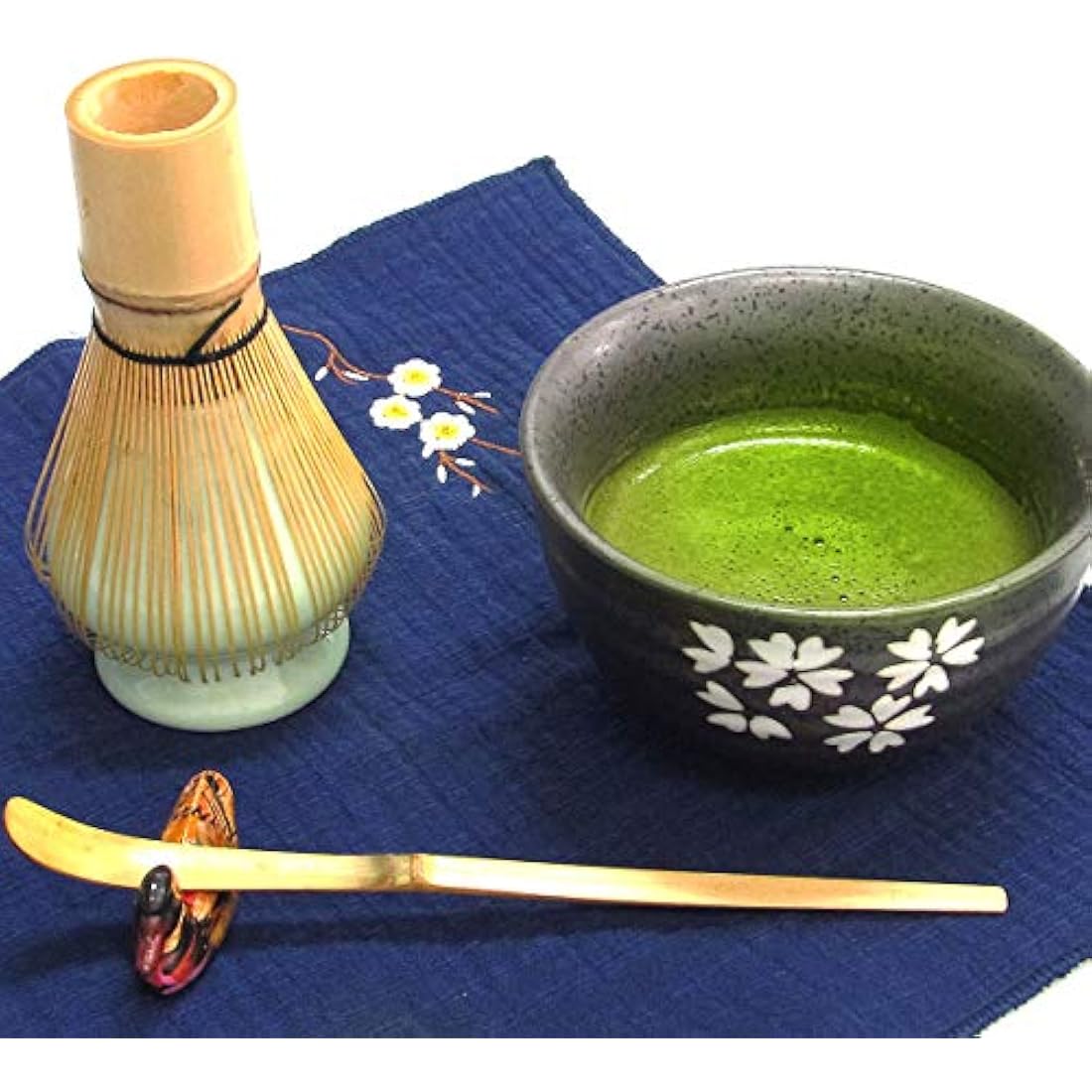 Japanese Matcha Tea Set - 7 Piece Bamboo & Ceramic Kit