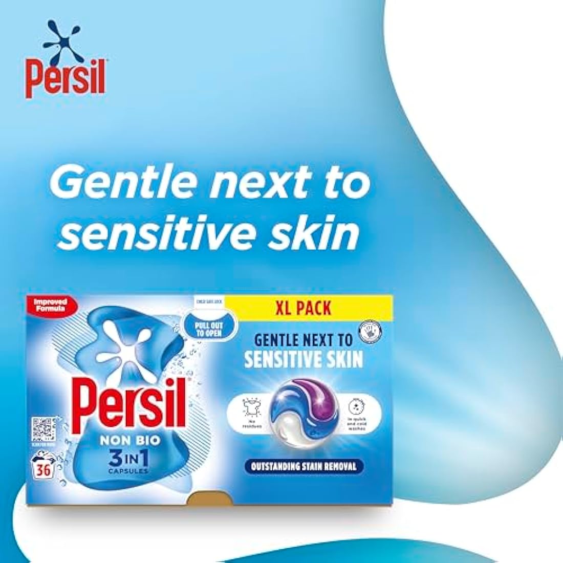 Persil Non Bio 3 in 1 Laundry Capsules for Sensitive Skin - 108 Washes