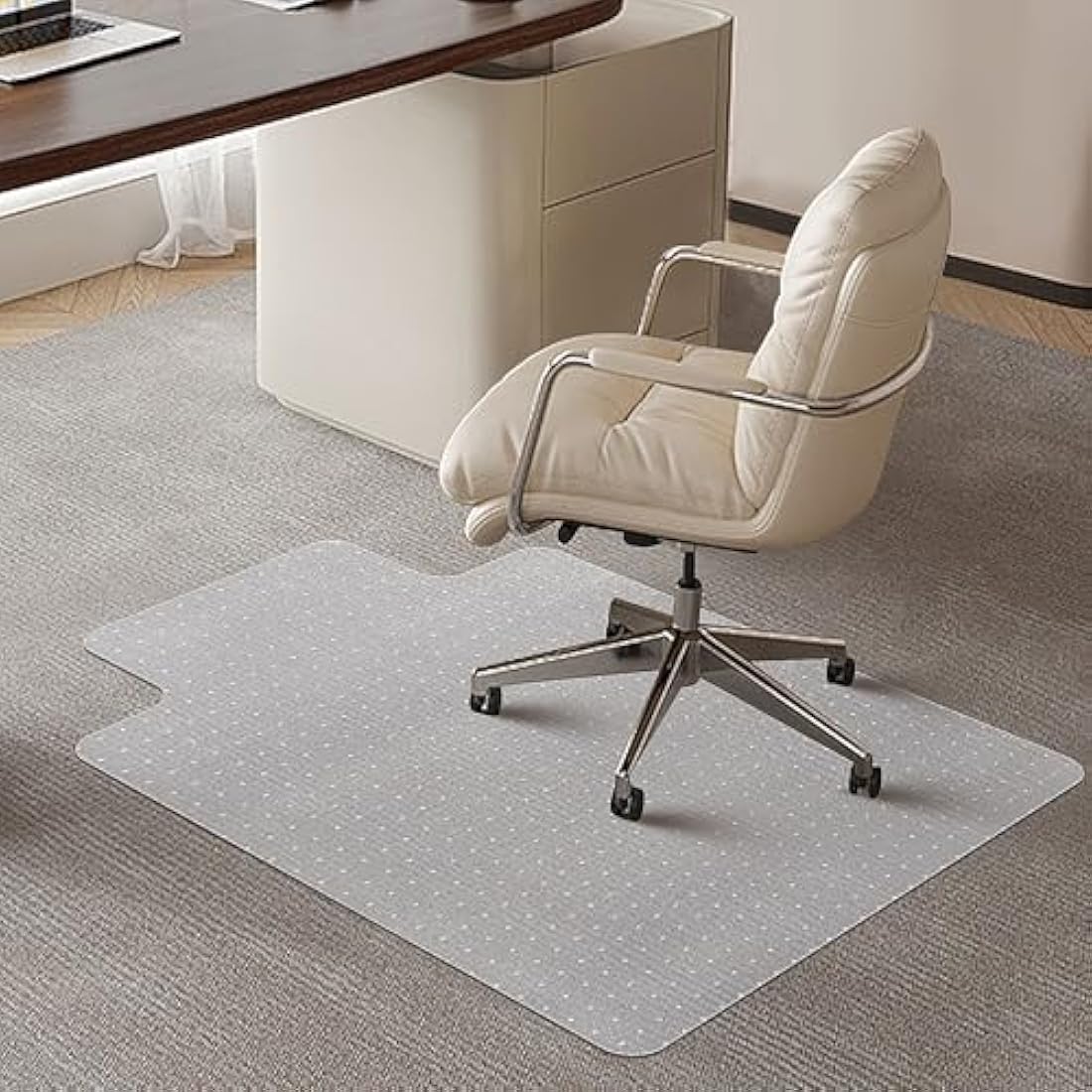 Office Chair Mat for Carpet | 120x90cm Heavy Duty PVC
