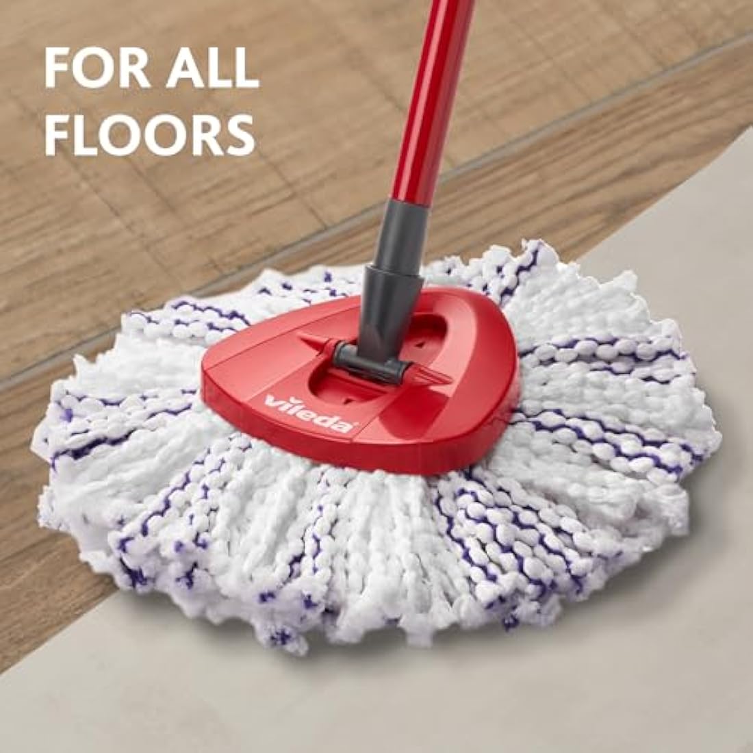 Vileda Turbo 3-in-1 Spin Mop and Bucket Set | Microfibre Floor Cleaner