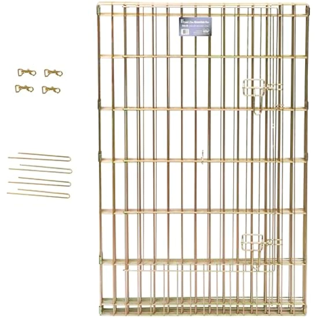 MidWest Homes Folding Metal Dog Exercise Pen | 122cm Tall Gold Zinc