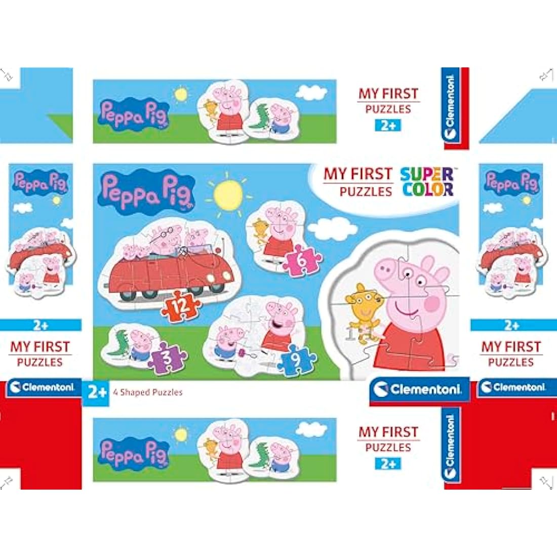 Clementoni Peppa Pig My First Jigsaw Puzzles for Toddlers - 4 Pack