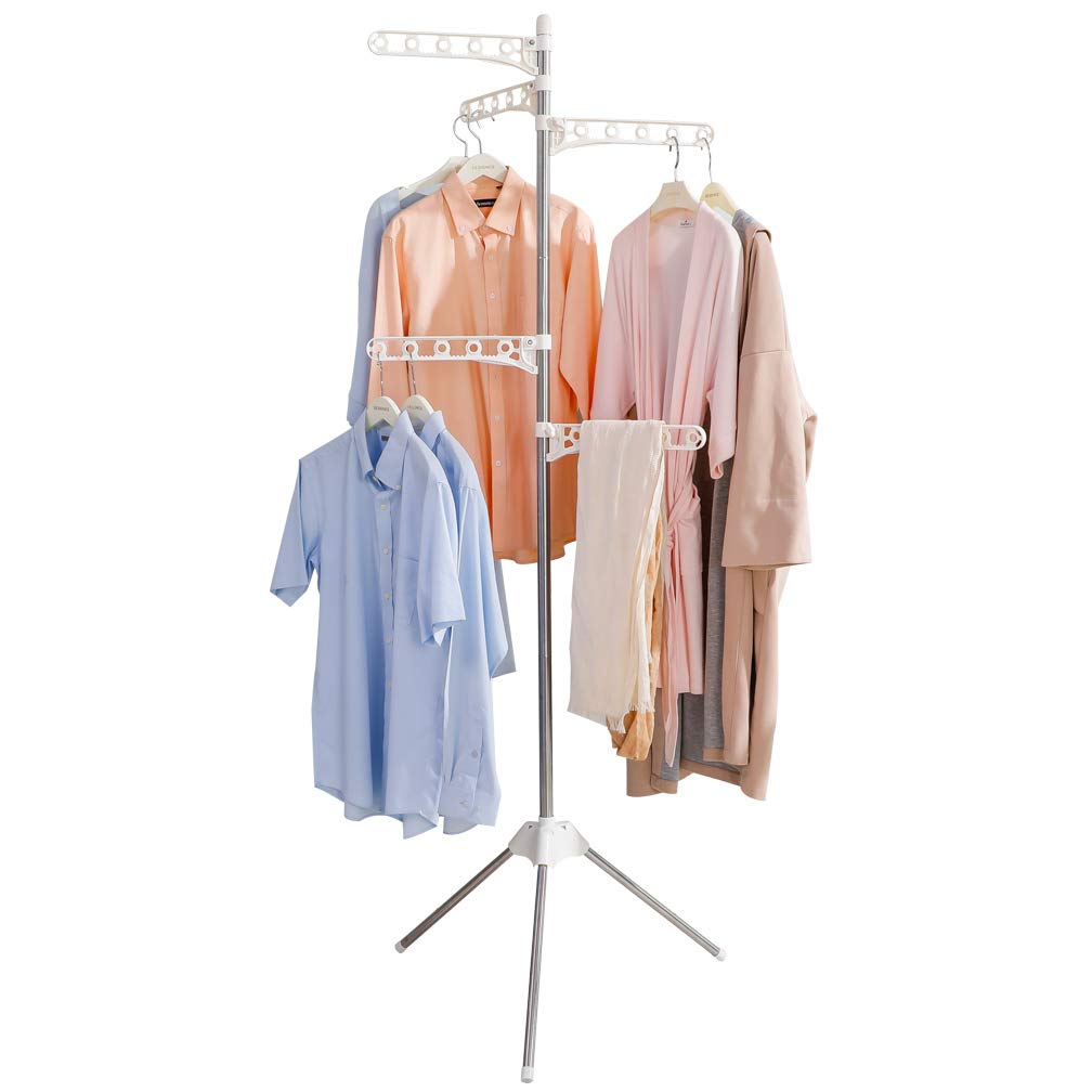 BAOYOUNI Clothes Airer Foldable Clothes Drying Rack with 5 Adjustable Arms - image 1