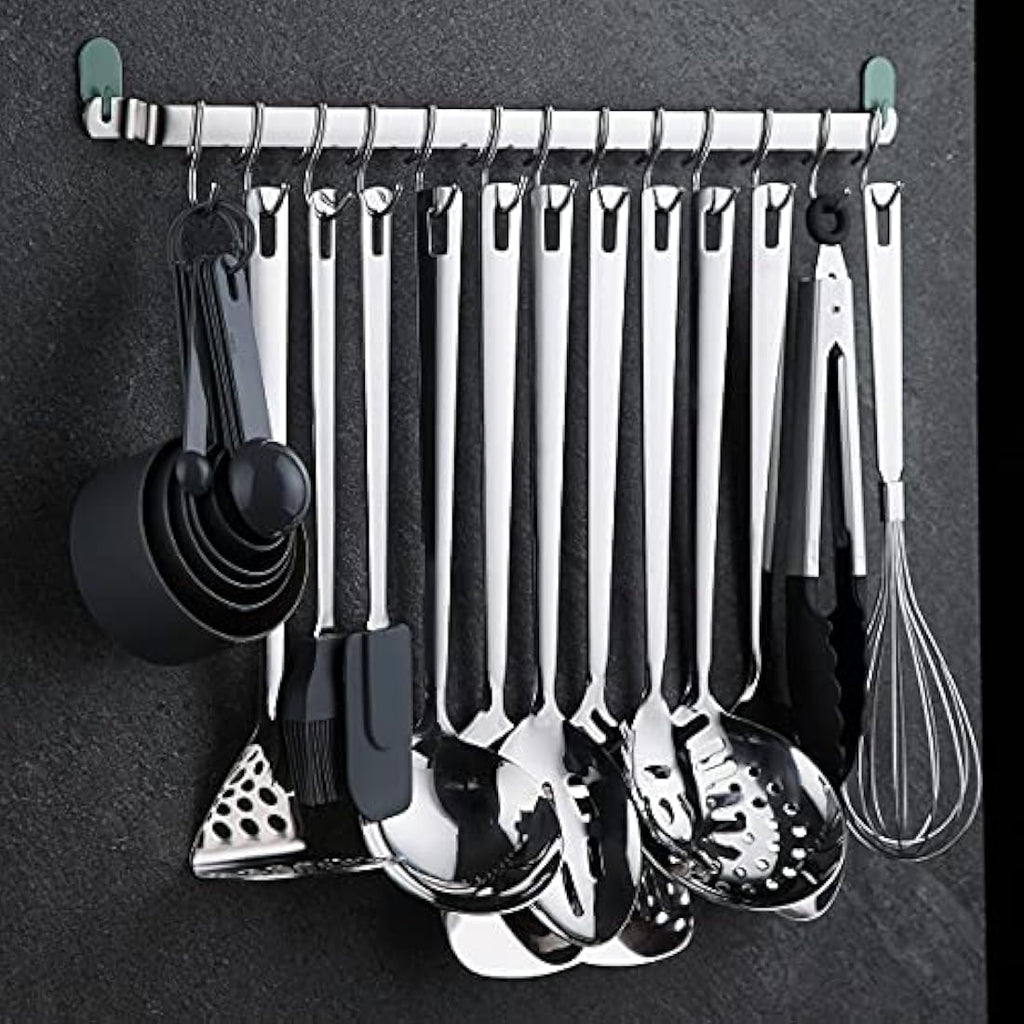 Kyraton 37-Piece Stainless Steel Kitchen Utensils Set with Holder