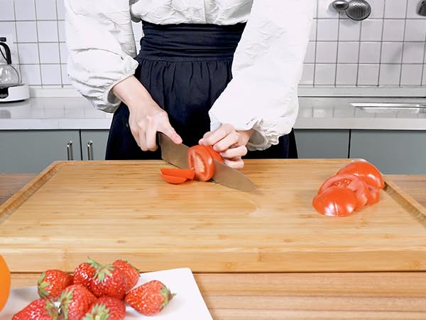 Utoplike Extra Large Bamboo Cutting Board | 60x40cm Butcher Block