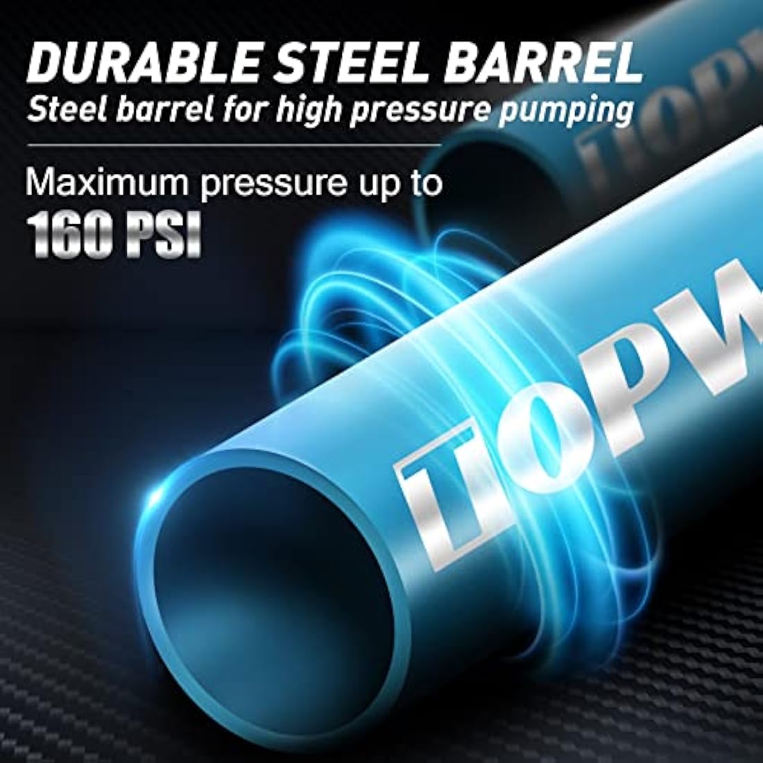 Topward Portable Bike Pump | Mini Floor Pump for Presta & Schrader