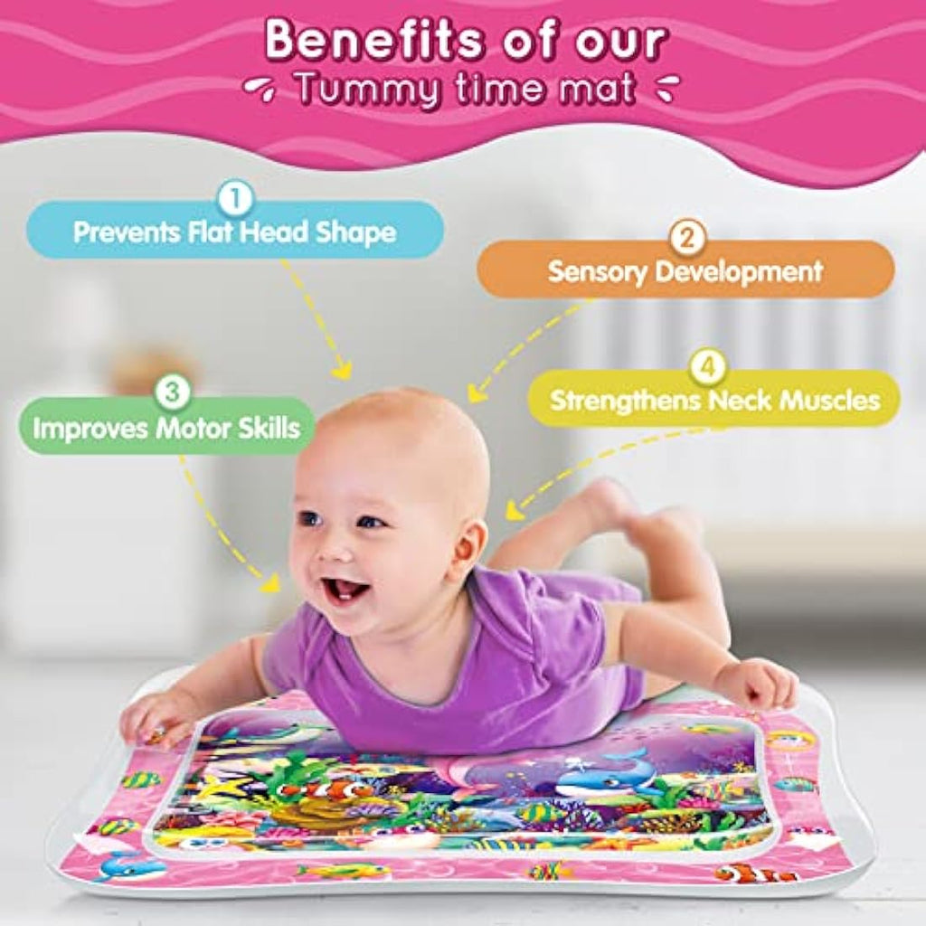 Infinno Tummy Time Baby Water Mat – Multicoloured Sensory Play Mat