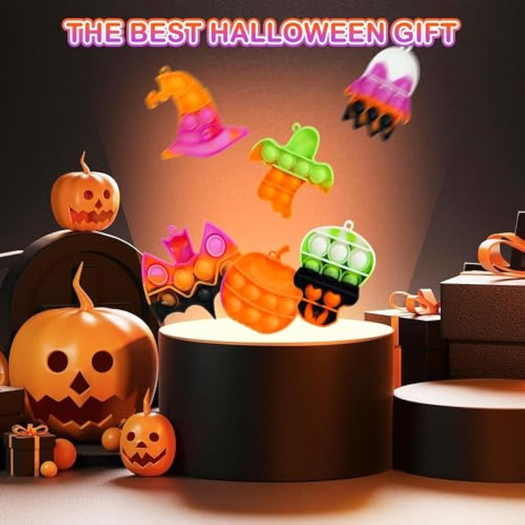 Amyang 24 Pack Halloween Mini Pop Fidget Toys | Sensory Party Favors