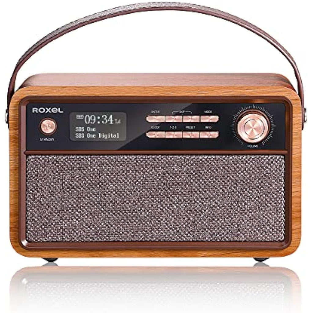 Roxel Retro D1 DAB+/FM Radio – Vintage Wireless Speaker & Alarm Clock