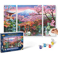 Schipper Paint by Numbers Kit – Cherry Blossoms Triptych Canvas, 50x80cm