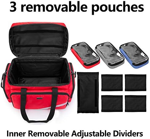 Trunab First Aid Bag – Professional EMT Trauma Bag with Dividers