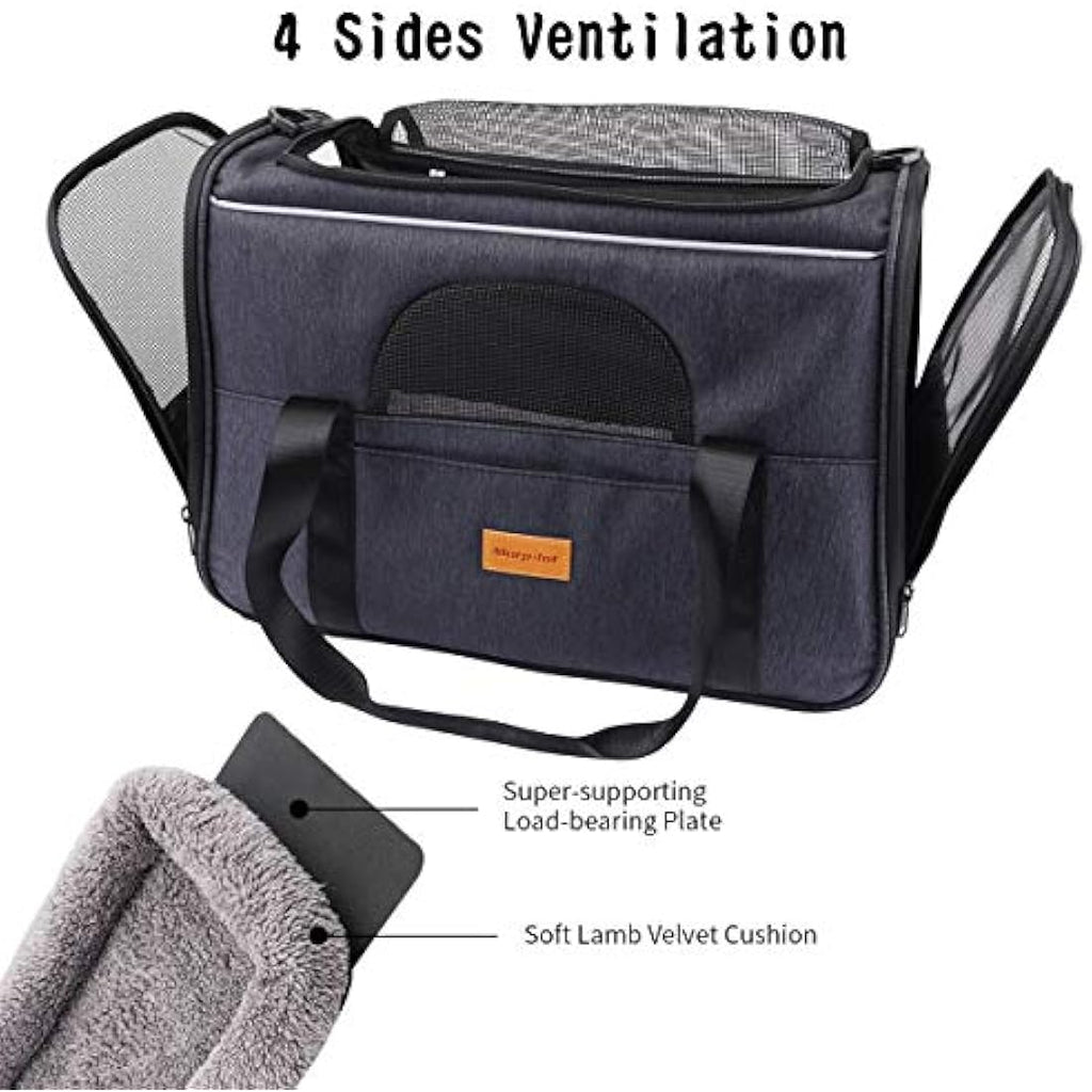 Morpilot Portable Pet Carrier Bag – Breathable Mesh Cat & Dog Travel Bag