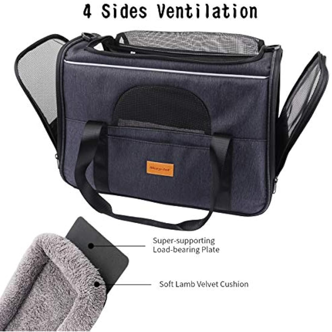 Morpilot Portable Pet Carrier Bag – Breathable Mesh Cat & Dog Travel Bag
