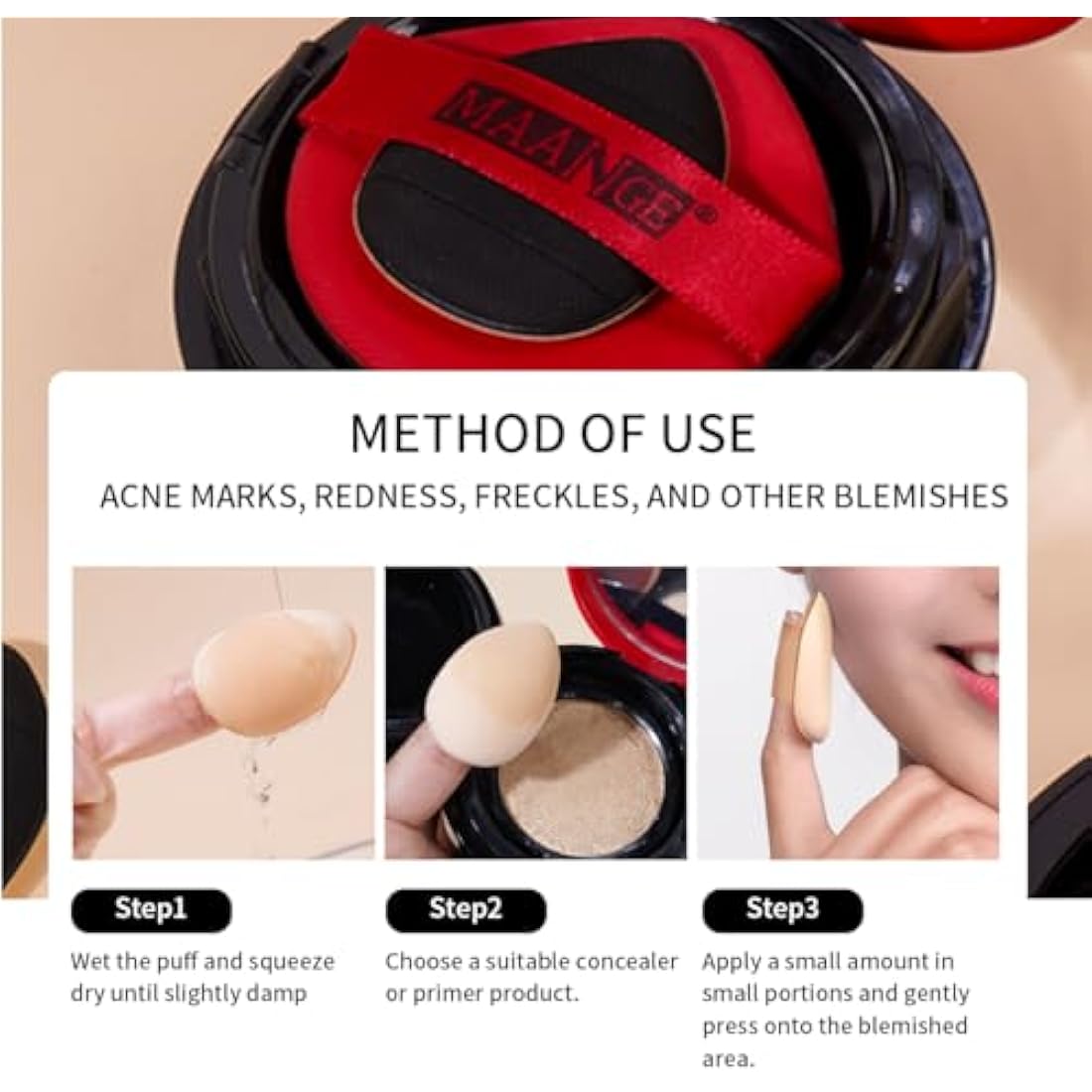 MAANGE 49-Piece Makeup Brush Set | Premium Synthetic Tools with Bag