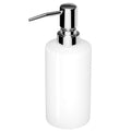 Nuscen White Ceramic Soap Dispenser – 250ml Square Refillable Pump
