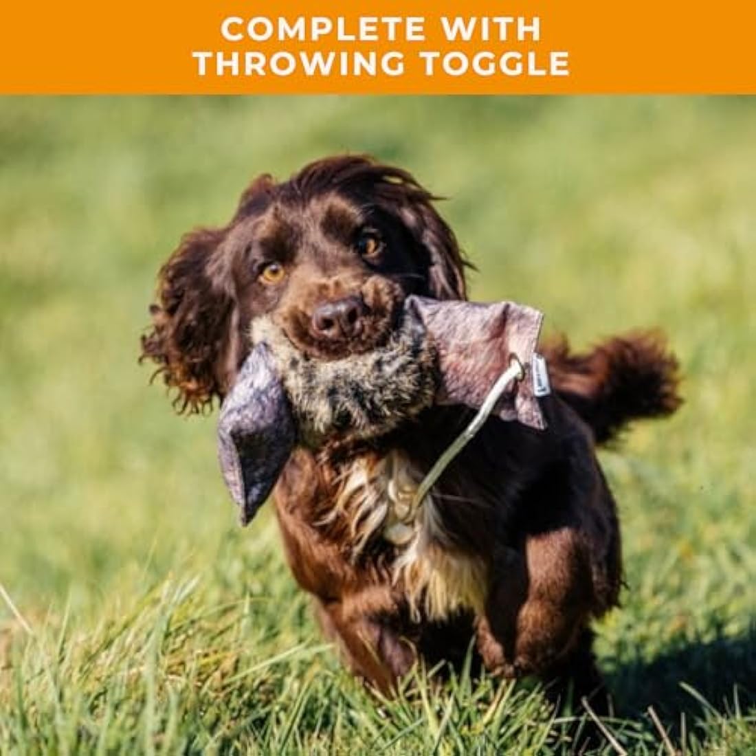 Dog & Field Faux Rabbit Fur Gundog Training Dummy - 1lb Canvas Retrieval