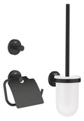 GROHE Start QuickFix 3-in-1 Toilet Accessories Set | Matt Black
