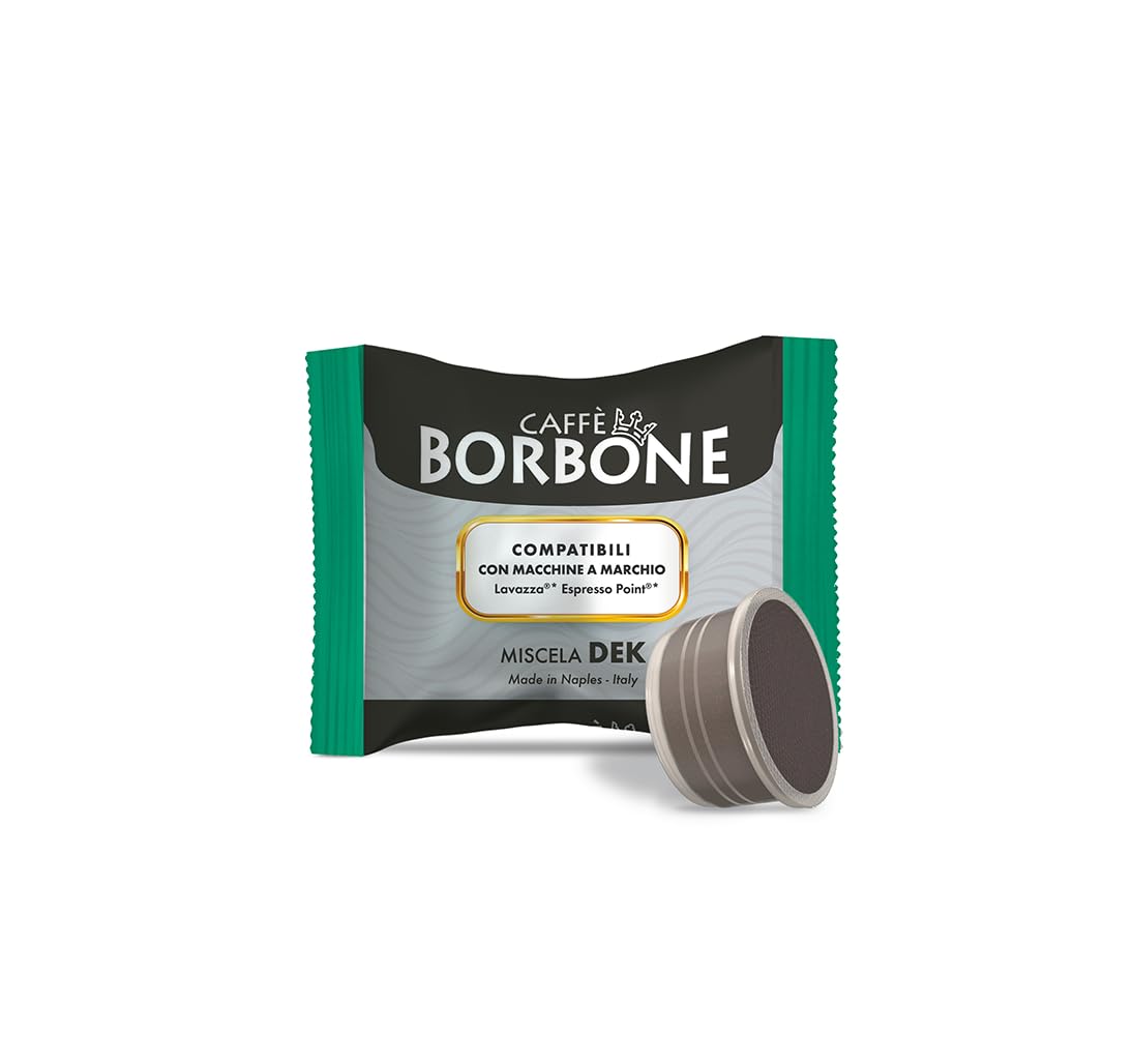 Caffè Borbone Dek Decaf Coffee Capsules | Lavazza Espresso Point (100 Pack)