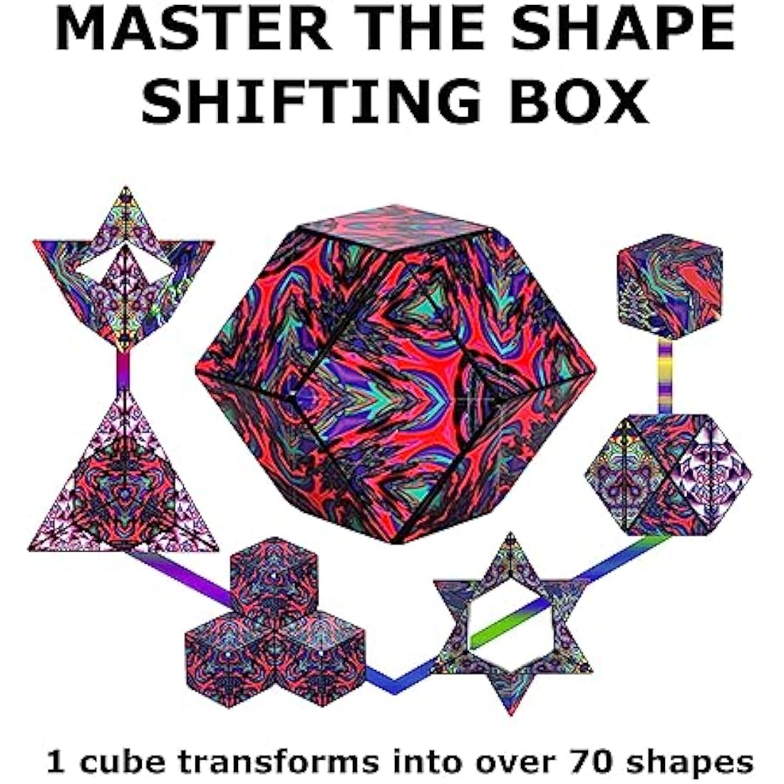 Shashibo Shape Shifting Box - Magnetic Sensory Toy (Chaos Artist Series)