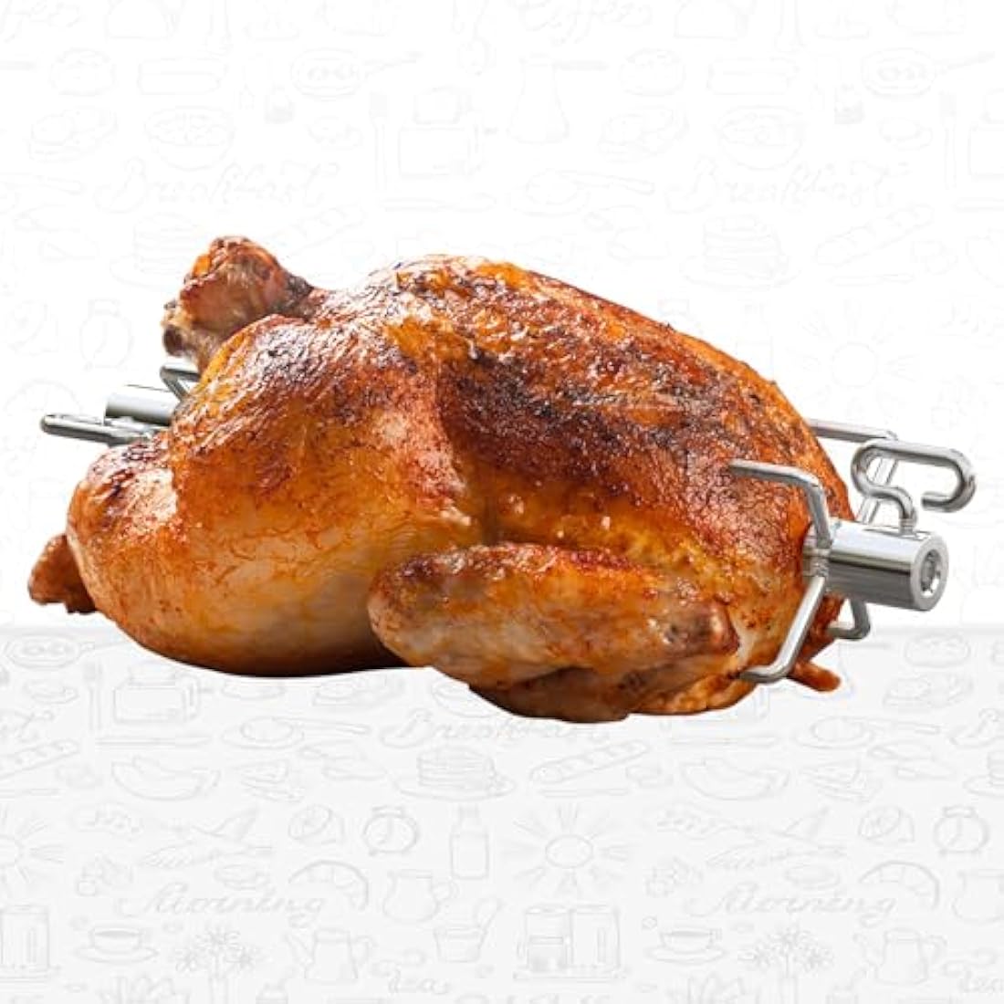 Onlyfire Rotisserie Meat Forks for 12mm Hexagon and 8mm Square Spit Rods