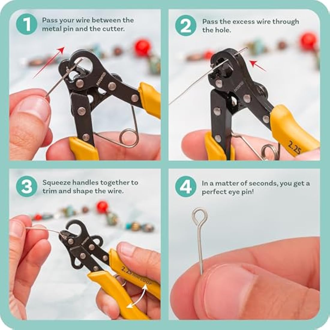 The Beadsmith One Step Looper – 2.25mm Jewelry Wire Looping Pliers