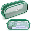 KALIDI Clear Mesh Pencil Case – Large Capacity Stationery Pouch
