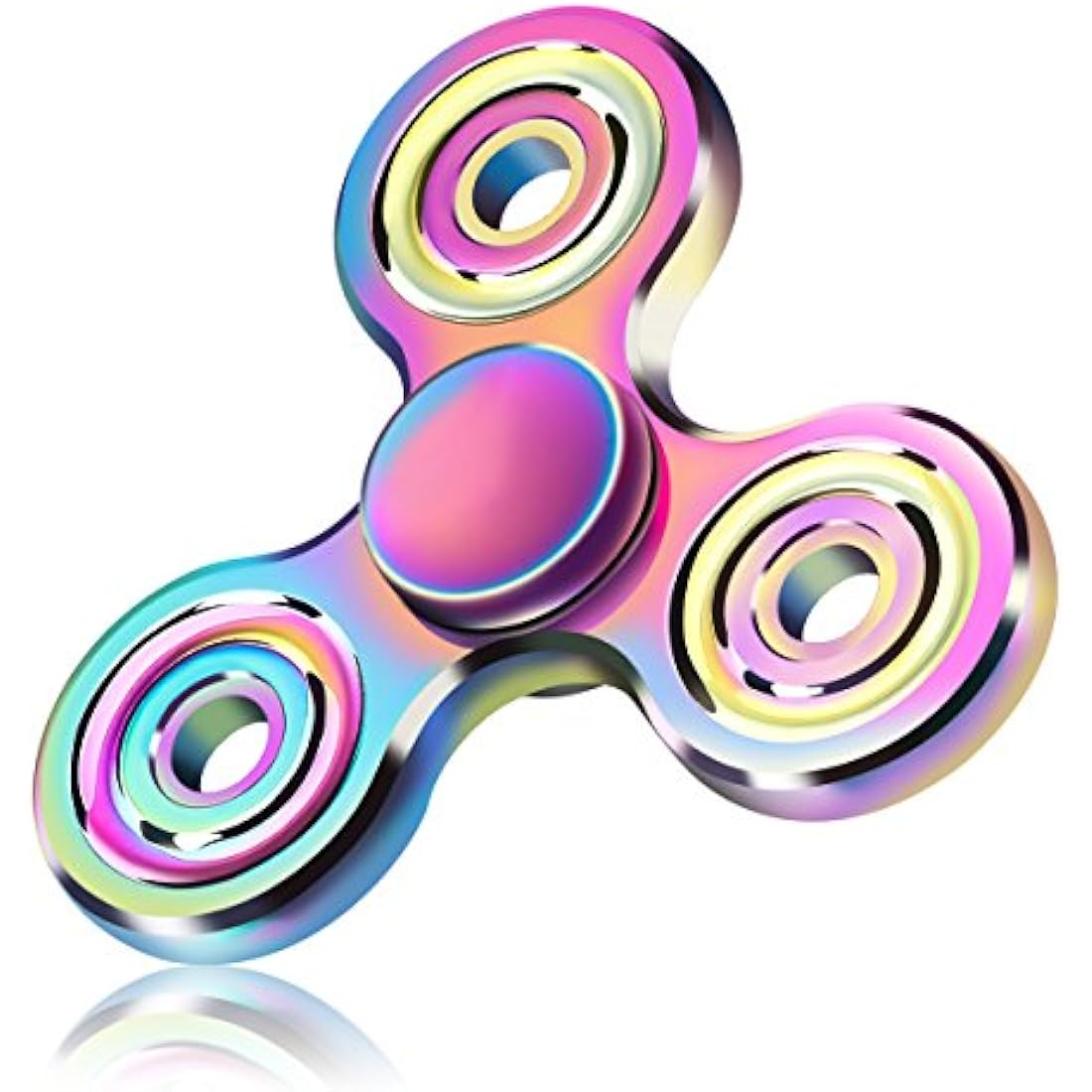 Vunake Metal Fidget Spinner – Brass Tri-Finger Toy for ADHD & Stress