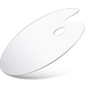 WILLBOND Clear Acrylic Paint Palette – Thick Oval Artist Mixing Tray