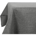 Deconovo Faux Linen Water Resistant Square Tablecloth | Grey | 59x59in