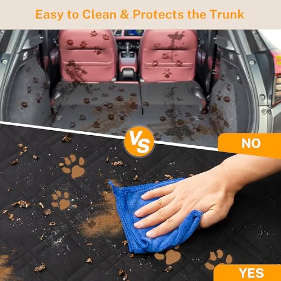 Jolof Store SUV Cargo Liner for Dogs – Waterproof Pet Trunk Cover, Black