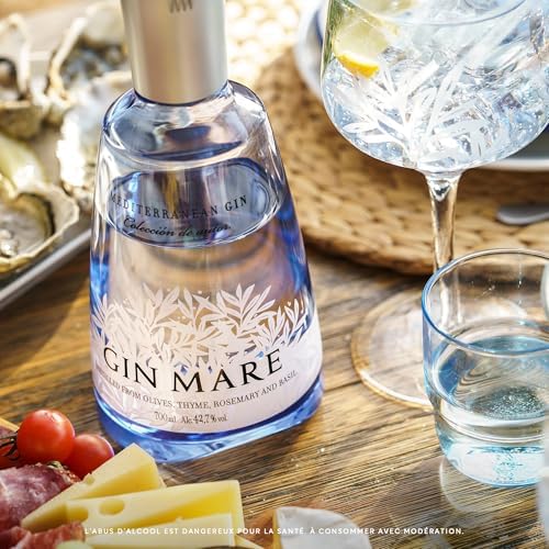 Gin Mare Mediterranean Herbal Gin from Spain – 70cl, 42.7% ABV