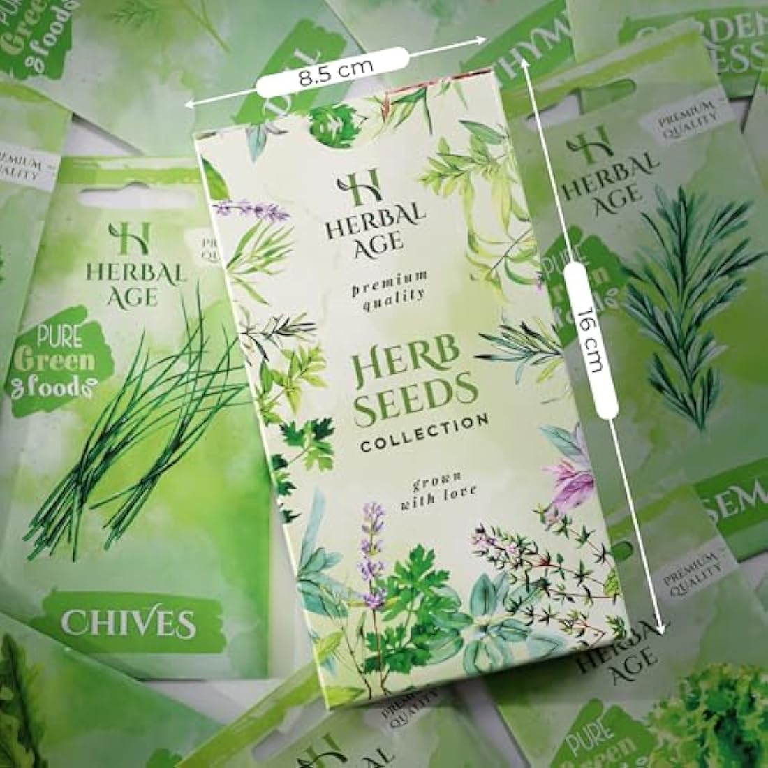 Herbal Age Herb Garden Kit - 12 Culinary Varieties & 8700+ Seeds